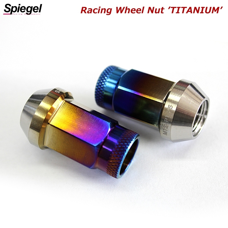 レーシング ホイールナット チタン 貫通タイプ M12 P1.5 38mm 16 レーシング ホイールナット チタン 貫通タイプ M12 P1.5 38mm 16