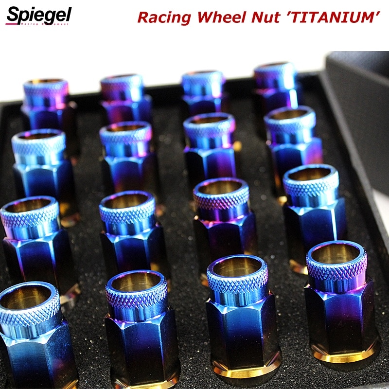 レーシング ホイールナット チタン 貫通タイプ M12 P1.5 38mm 16