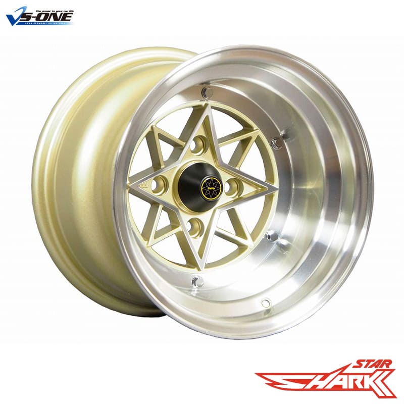スターシャーク 4本セット タイヤ付き 14インチ 8J -13 9J -26 PCD114