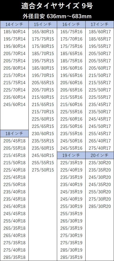 ������������� �ȥ�å��� ���° 9�極���� ���Ρ����å� ���� 185/80R14 165/80R15 165/75R16 185/60R17 205/45R18 225/35R19 235/30R20 ¾ ������̵����