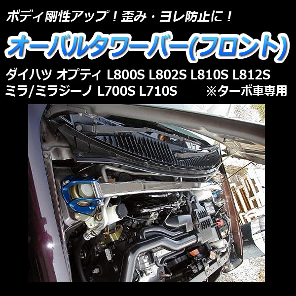 ミラ・ミラジーノ L700S 2WD ターボ車専用 3Dr専用 車高調(低王) 補強 