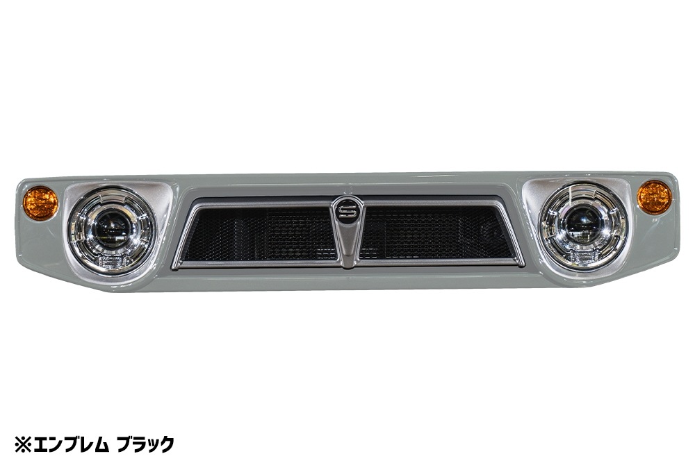 フロントグリル ジムニー シエラ JB74 BEYOND ミディアムグレー 塗装済
