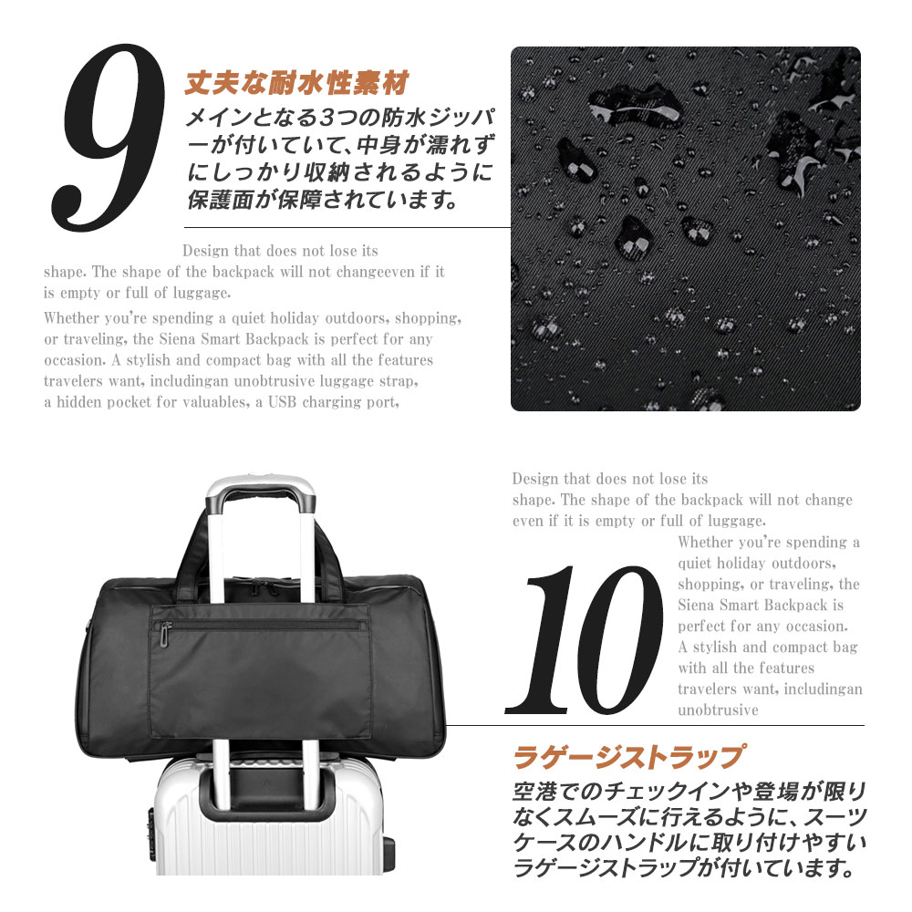 ノルディス Nordace Casto キャリーオンボストンバッグ ND1049-1 28L 