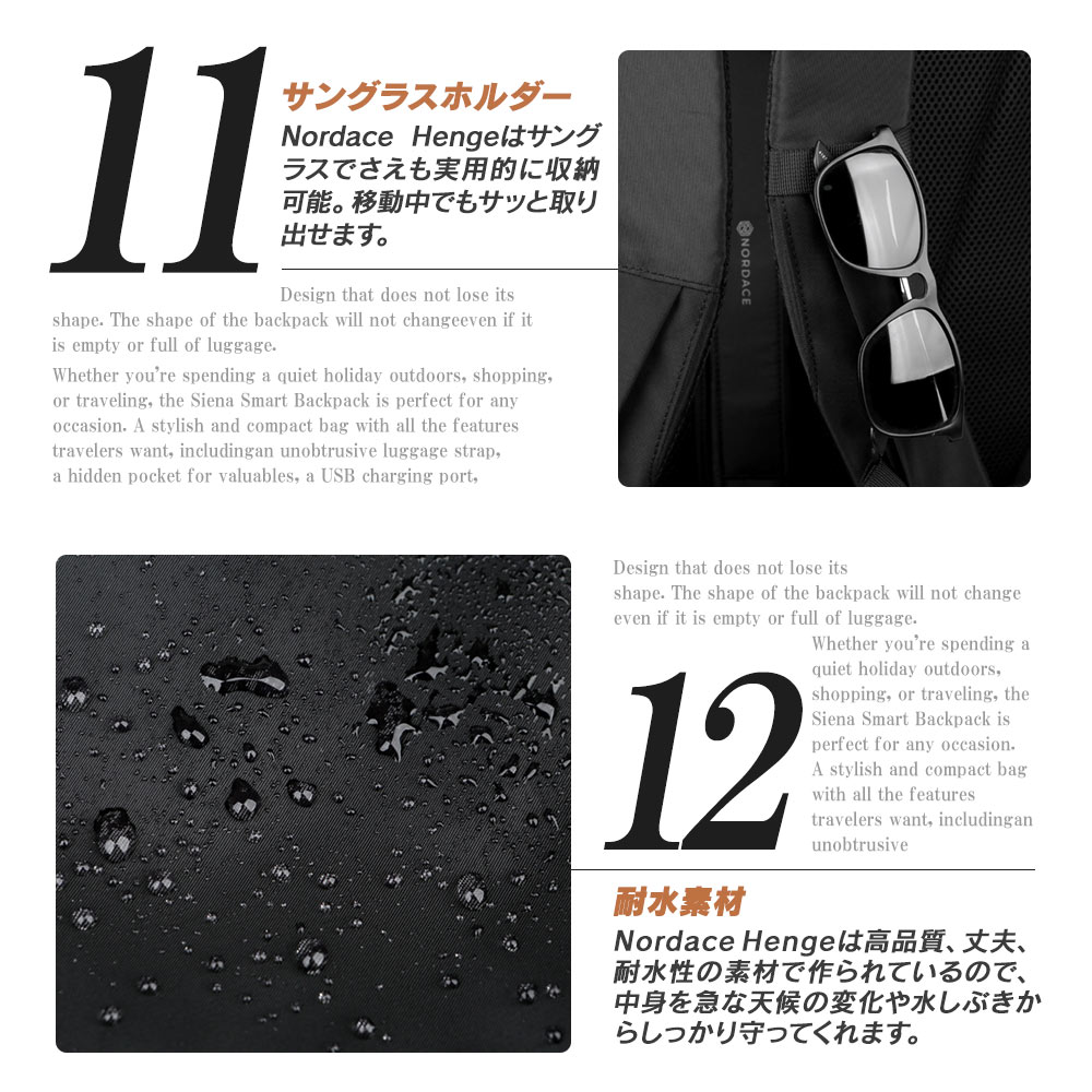 ノルディス Nordace Henge 45L キャリーオンリュック ND1057 | すべて