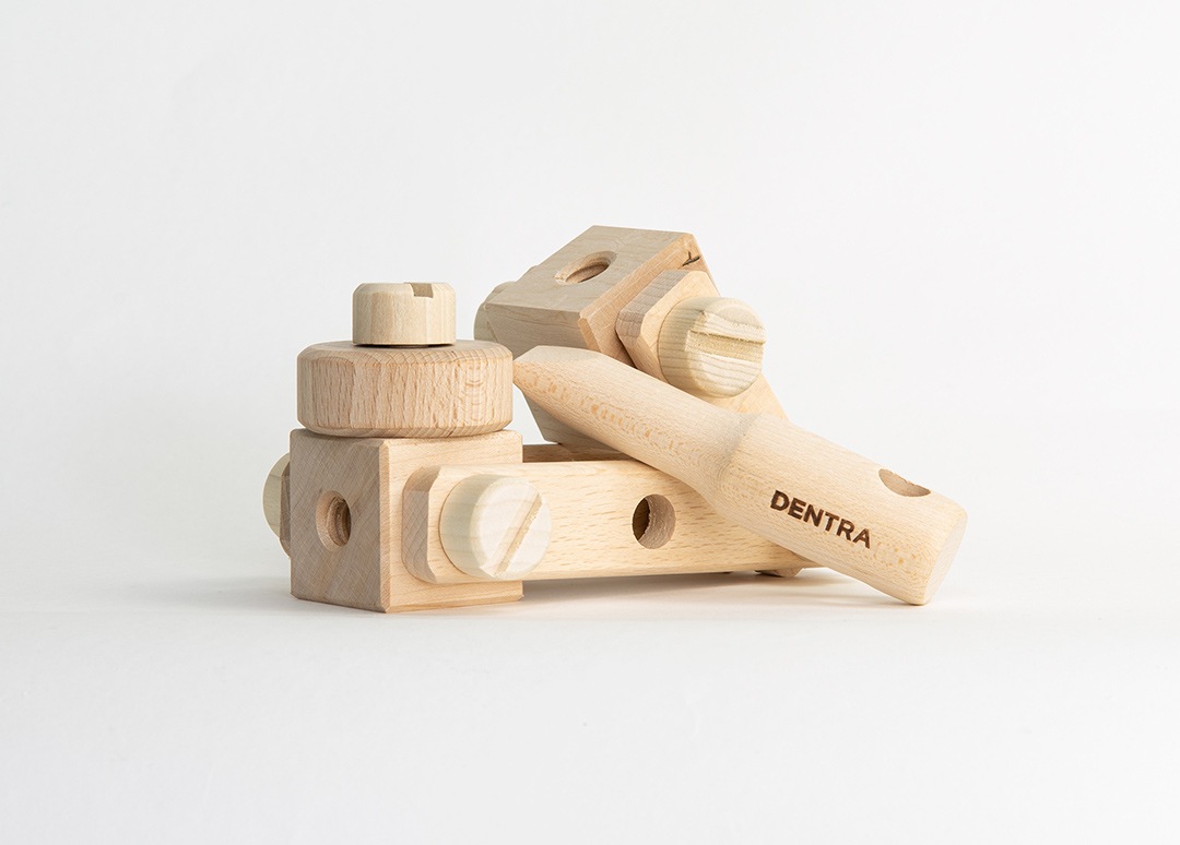 積み木 木工知育玩具 郡上八幡 ねじあそび デントラ DENTRA | 伝統工芸