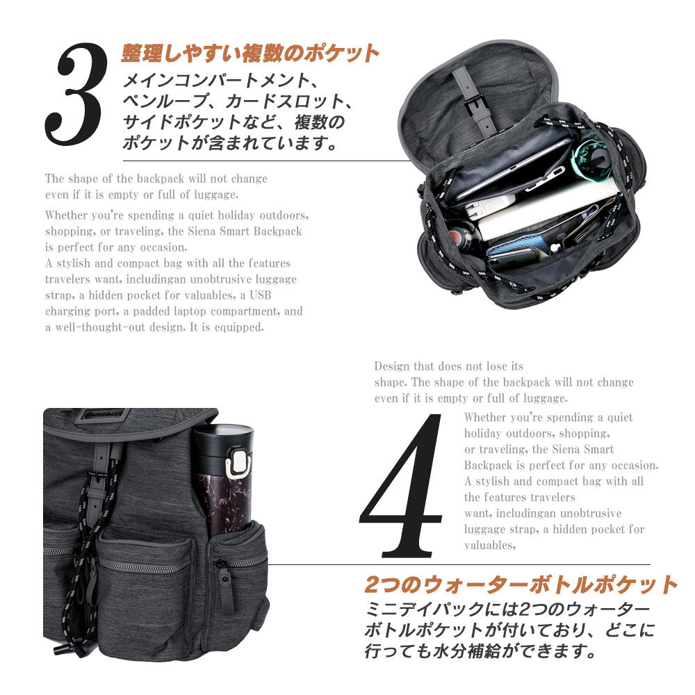 ノルディス Nordace COMINOコレクション ミニデイパック ND1059