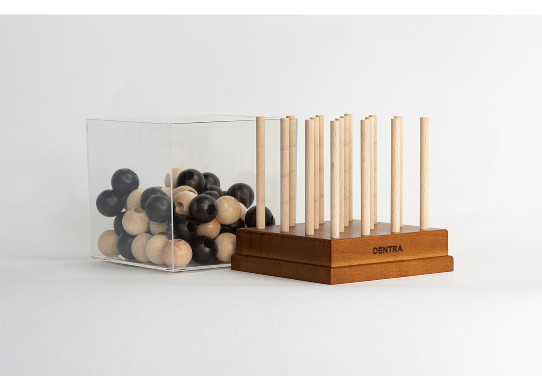 積み木 木工知育玩具 郡上八幡 立体四目ならべ デントラ DENTRA | 伝統