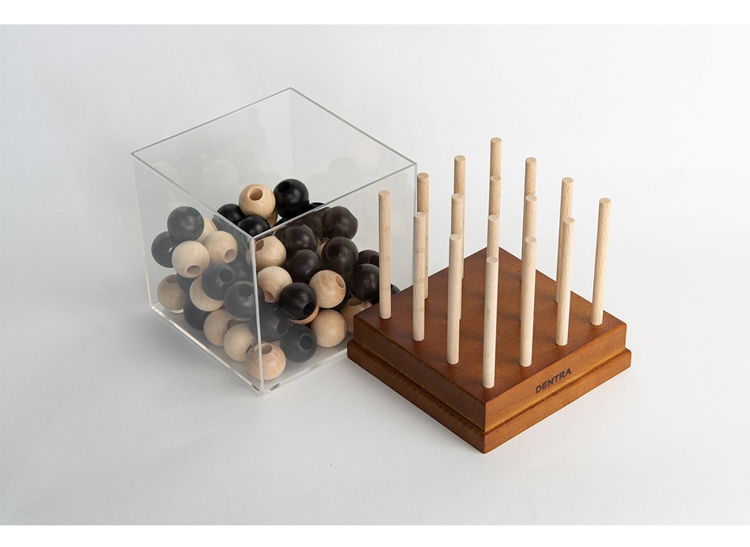 積み木 木工知育玩具 郡上八幡 立体四目ならべ デントラ DENTRA | 伝統