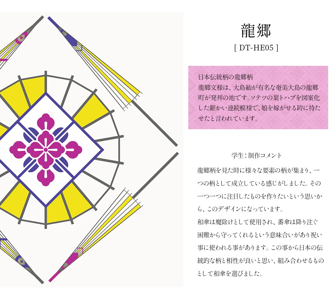 撥水ふろしき 日本伝統柄 新潟デザイン専門学校生徒デザイン 伝統工芸