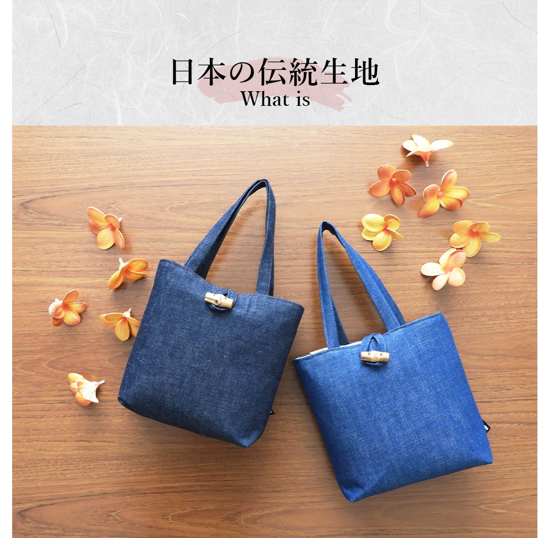 スヌーピー 刺繍デニムミニトートバッグ