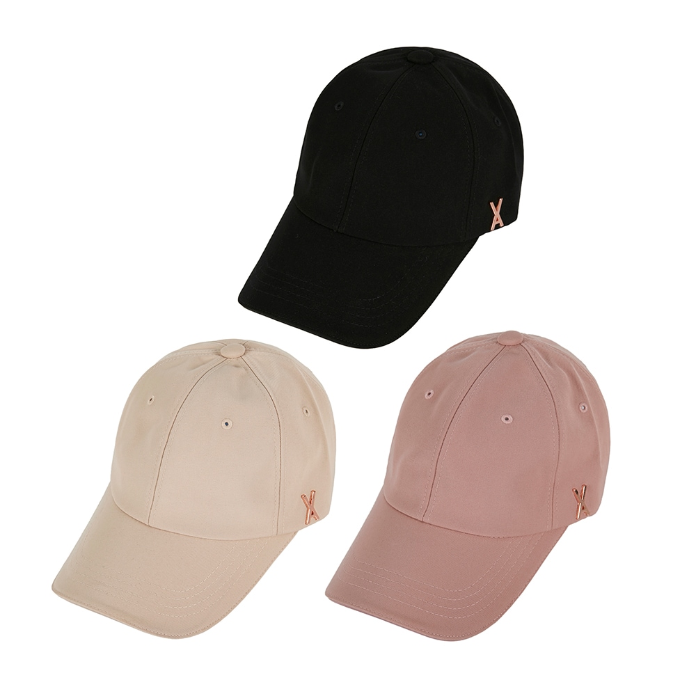 VARZAR バザール Rose gold stud over fit ball cap