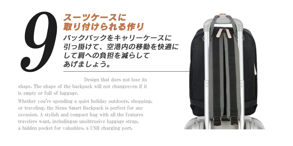 ノルディス Nordace Eclat ノートパソコンポケット付きリュック ND1011 