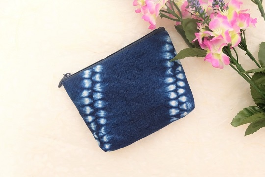 世界にひとつだけの贈り物　本藍染ミニポーチ