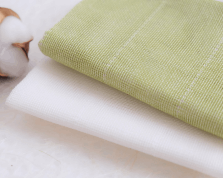 奈良県からの贈り物　かや生地ふきん2枚入り【白・若草】