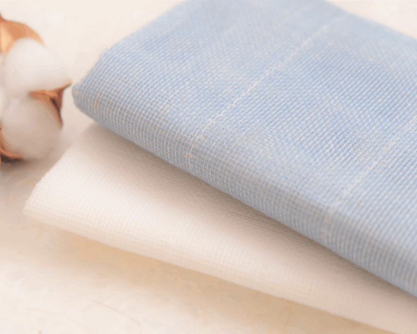 奈良県からの贈り物　かや生地ふきん2枚入り【白・空】