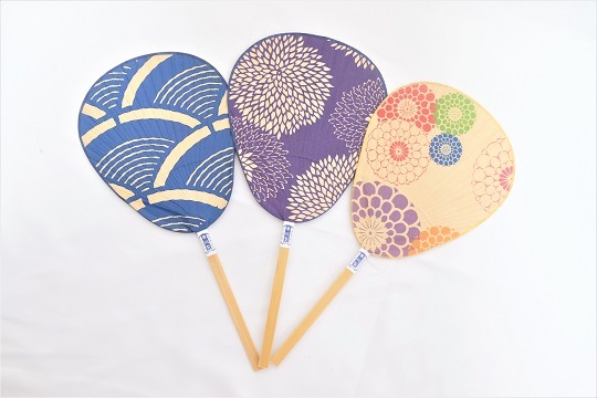 熊本県からの贈り物 来民渋うちわ 仏扇 伊勢型 《青海波》