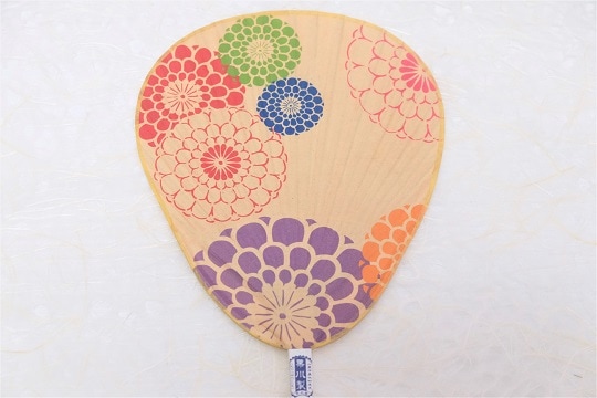 熊本県からの贈り物 来民渋うちわ 仏扇 伊勢型 《カラフル花火》