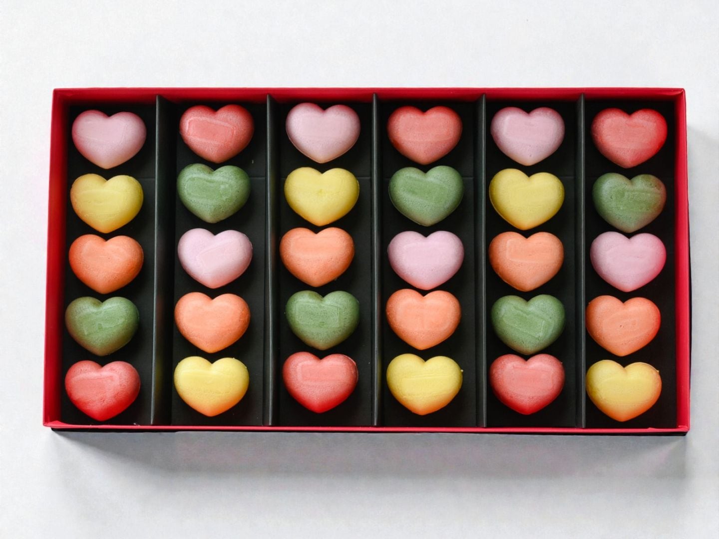 ハート最中・想ひいろいろ　30個入り　