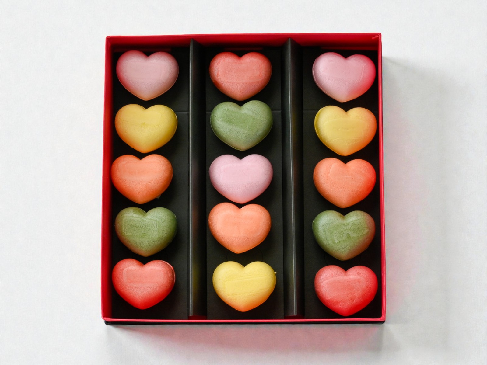 ハート最中・想ひいろいろ　15個入り　