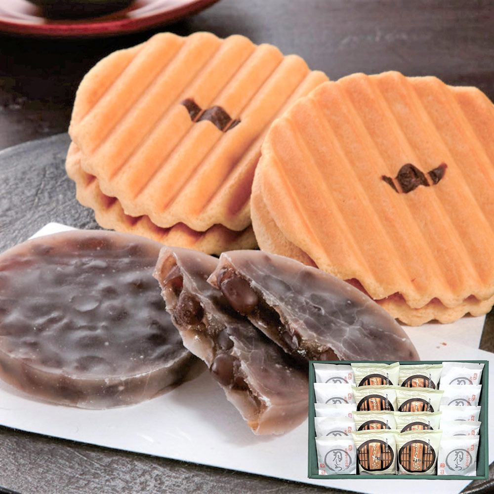 京の丸窓・月しろ詰合せ 14枚入 | [京都｜豆政] | 和菓子マルシェ