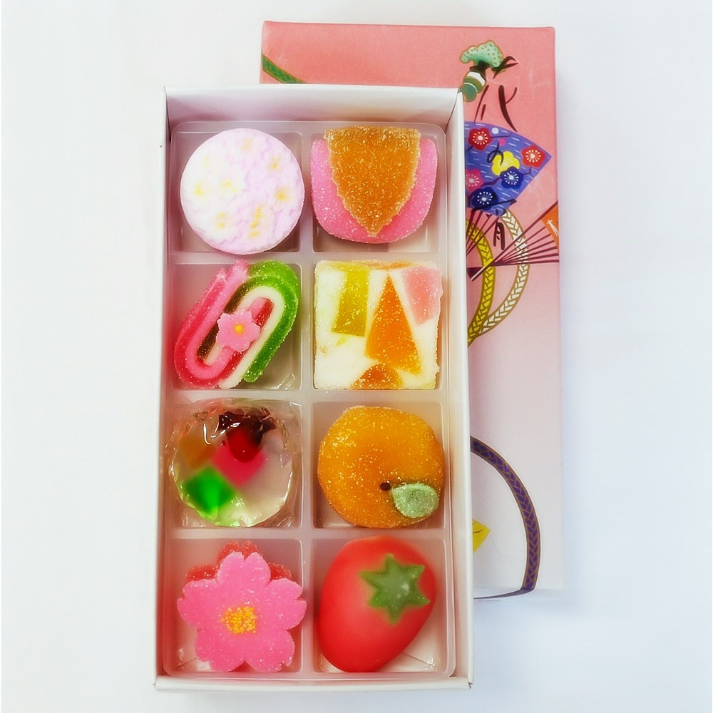 髙野屋貞広 花の宵 早春 8個｜和風ゼリー・松露・落雁・餡物の京菓子