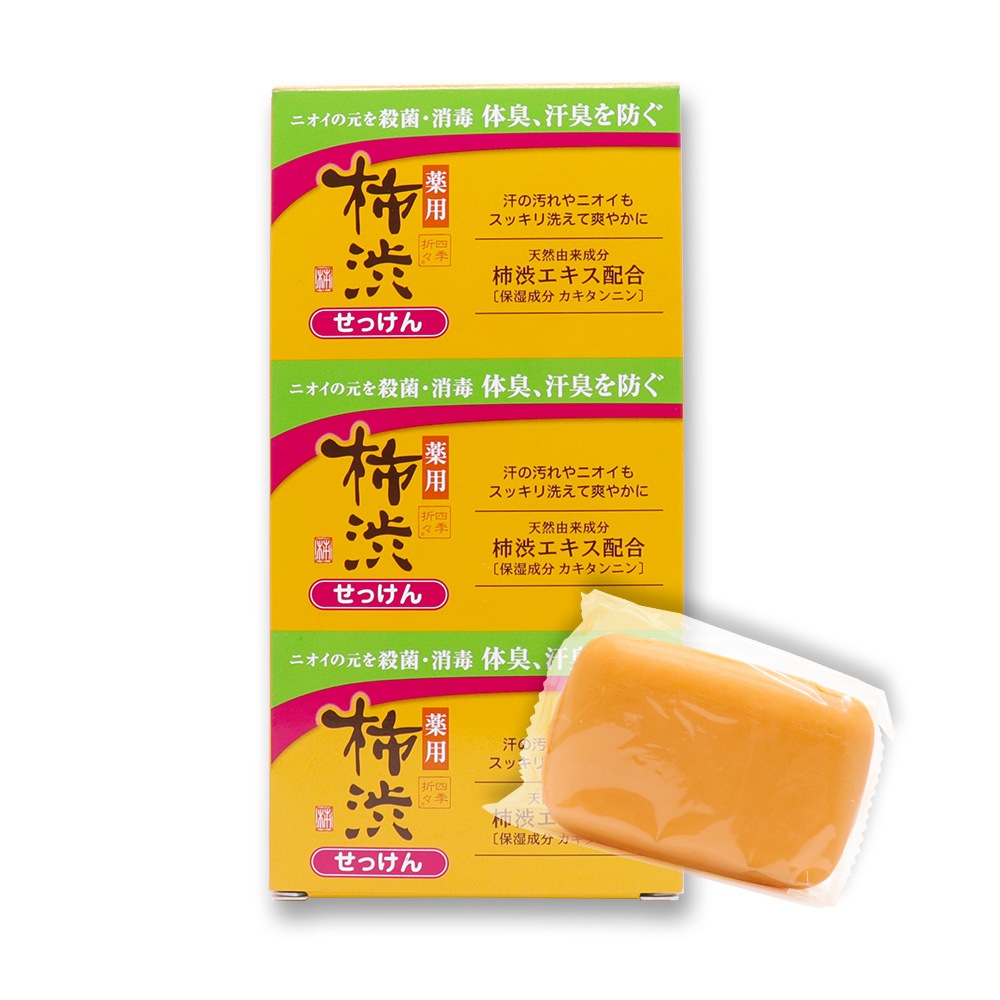 薬用 柿渋 石けん 100g 3個入り 保湿 医薬部外品｜ お得に買える
