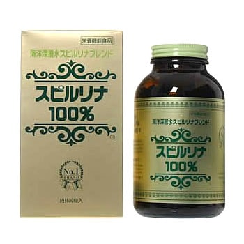 サプリメント 鉄 栄養機能食品 海洋深層水 スピルリナブレンド スピルリナ100% 1500粒 ジャパンアルジェ