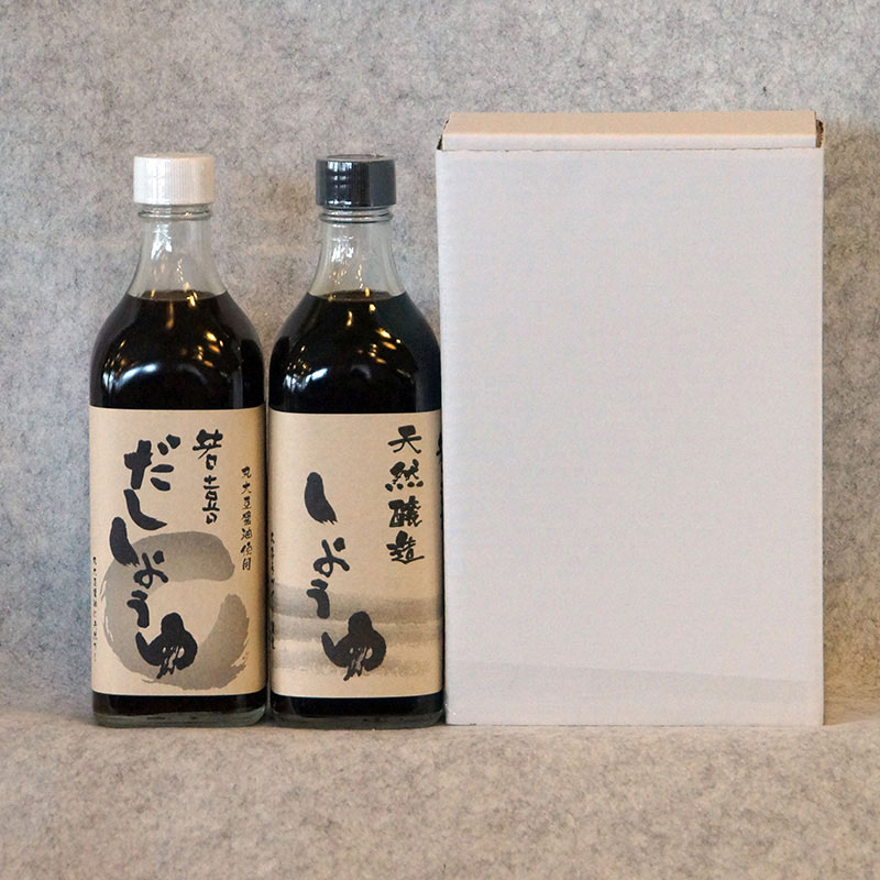 しょうゆ500ml2本セット（天然醸造・だし） | お醤油お味噌詰合せ