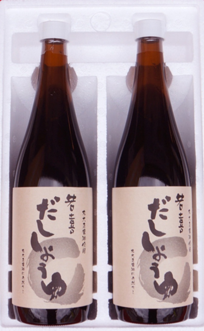 だし醤油720ml 2本セット | お醤油お味噌詰合せギフト | 若喜商店