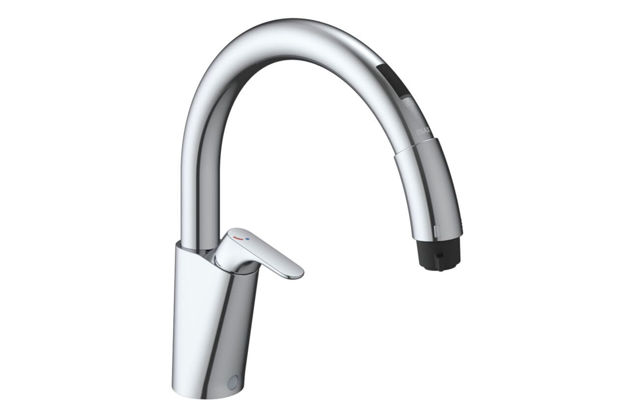LIXIL キッチン用タッチレス水栓　ＳＦ－ＮＡＢ４５1ＳＹＸ　シリーズ（ナビッシュ）100V電源：タイプ（シンプルタイプ）混合水栓　シングルレバー　希望小売価格￥8７，０００