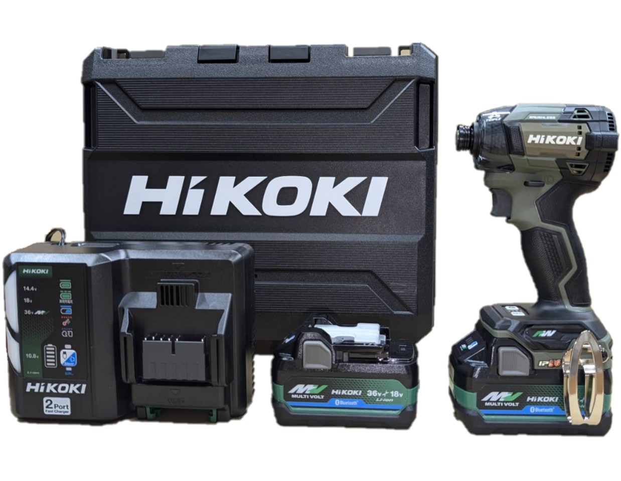 HIKOKI WH36DD 2XHGSZ コードレスインパクトドライバ 36V マルチボルト フォレストグリーン ハイコーキ 【フルセット】DIY 工具 日曜大工 穴あけ ※沖縄は別途送料が必要
