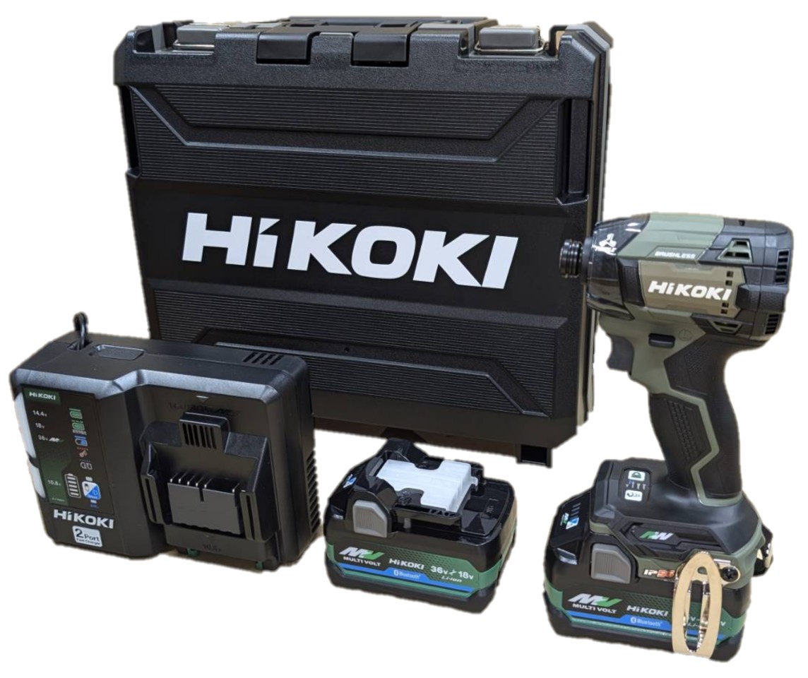 HIKOKI WH36DD 2XHGSZ コードレスインパクトドライバ 36V マルチボルト フォレストグリーン ハイコーキ 【フルセット】DIY 工具 日曜大工 穴あけ ※沖縄は別途送料が必要