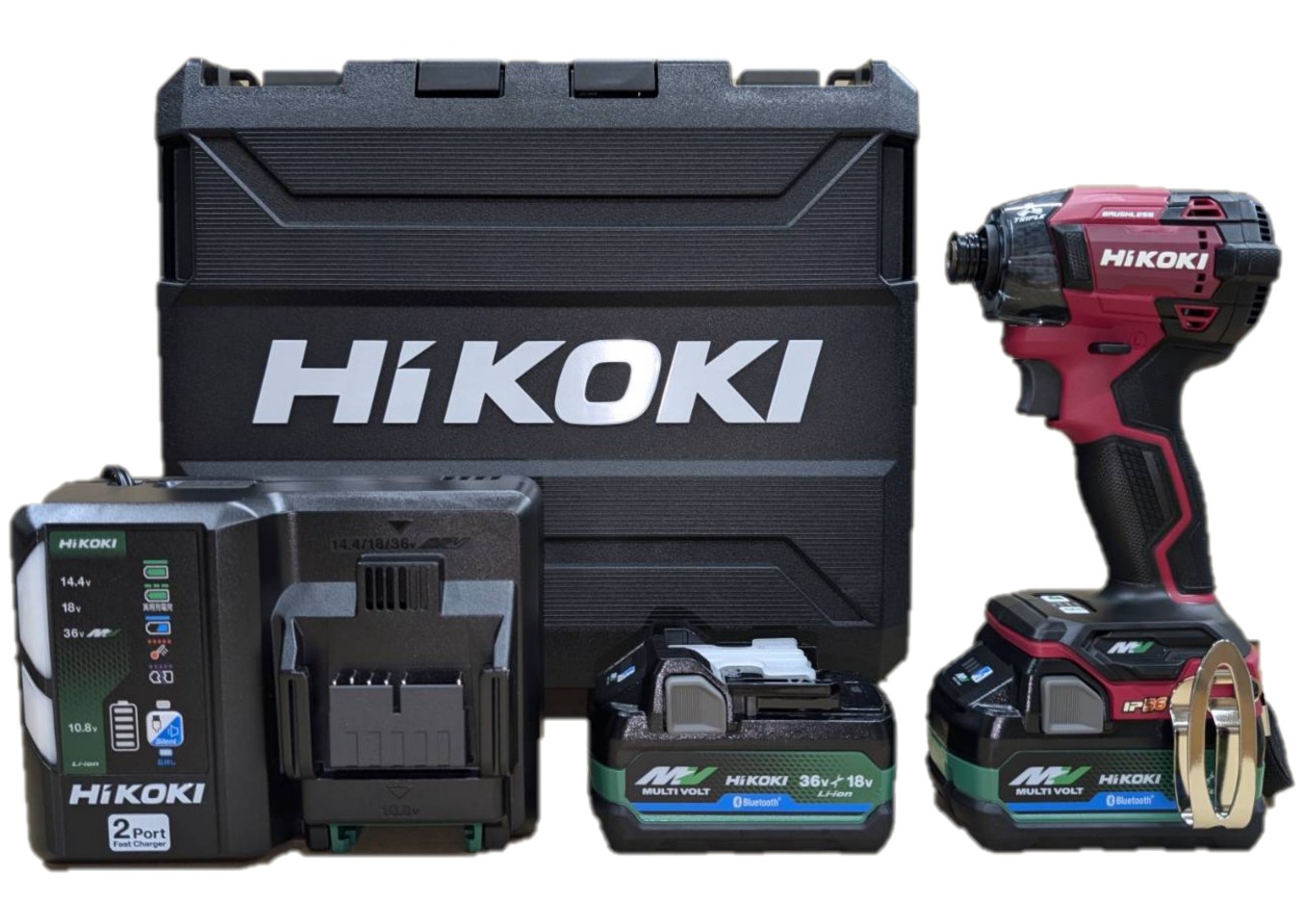 HIKOKI WH36DD 2XHRSZ コードレスインパクトドライバ 36V マルチボルト スコーピオンレッド ハイコーキ 【フルセット】DIY 工具 日曜大工 穴あけ ※沖縄は別途送料が必要