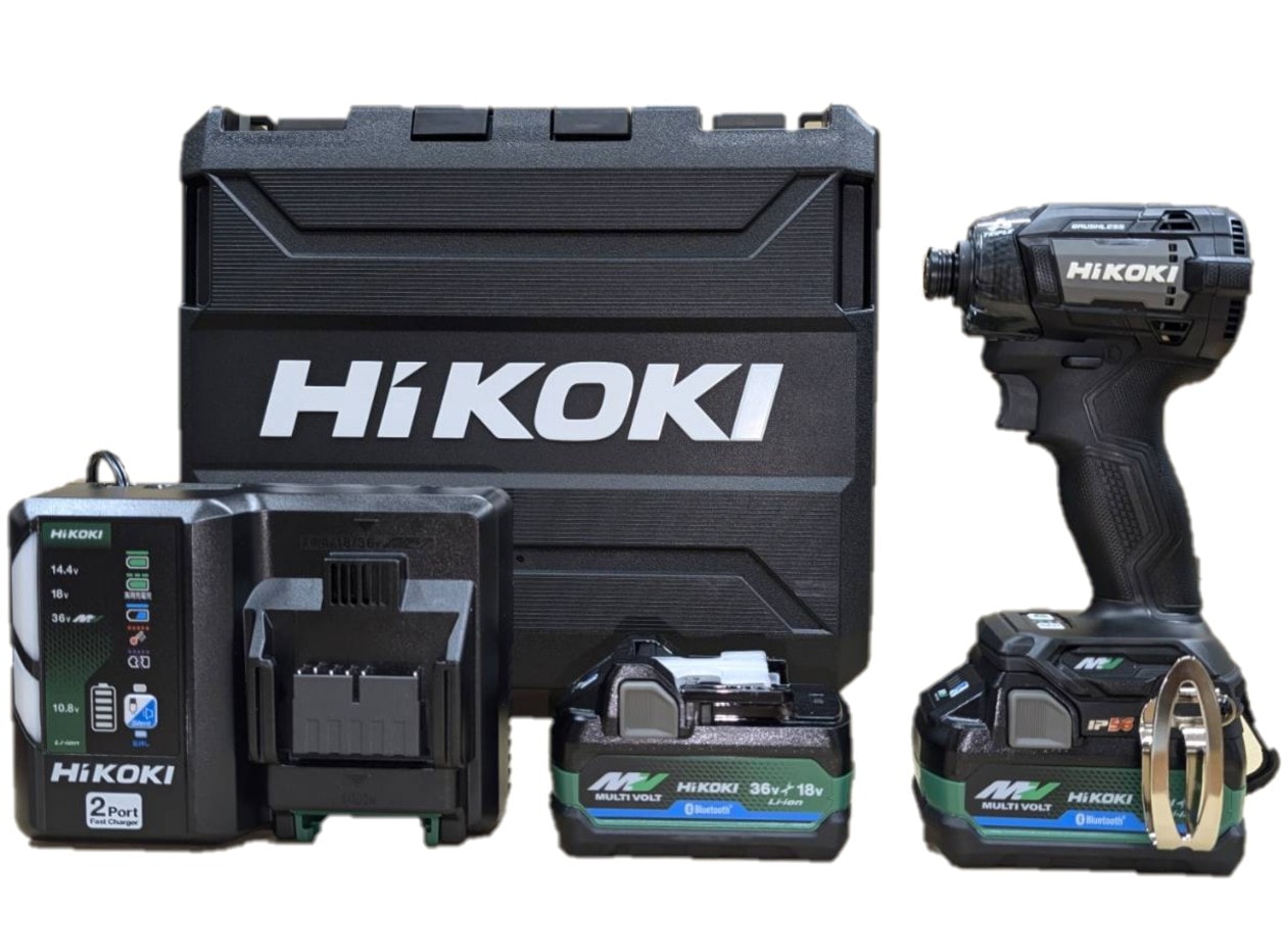 HIKOKI WH36DD 2XHBSZ コードレスインパクトドライバ 36V マルチボルト ストロングブラック ハイコーキ 【フルセット】DIY 工具 日曜大工 穴あけ ※沖縄は別途送料が必要
