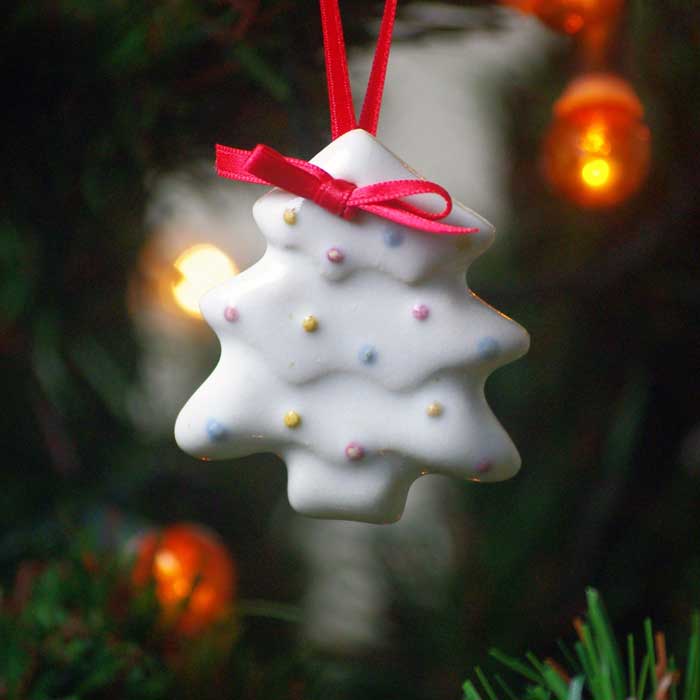 ツリー 【X'masオーナメント/ツリー飾り】 益子焼 クリスマス リース