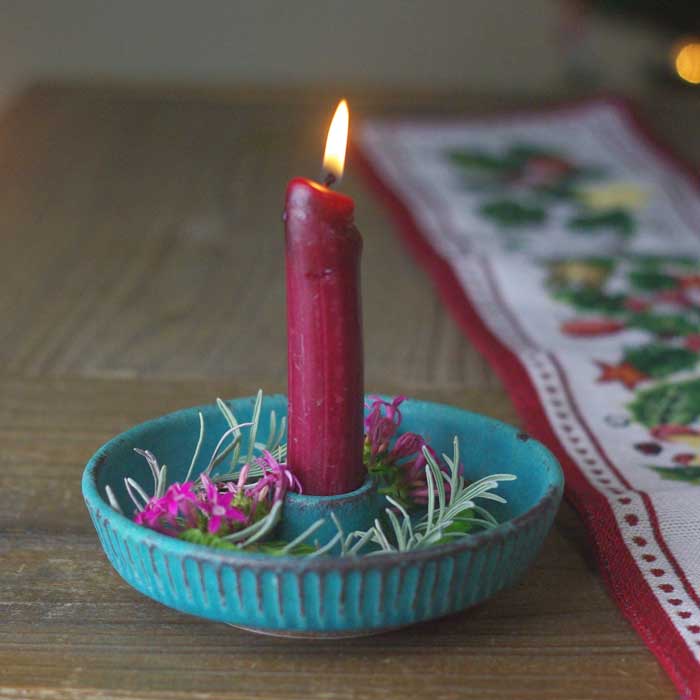 vintage candle ❀ 小さな陶器製 キャンドル vintage candle ❀ 小さな