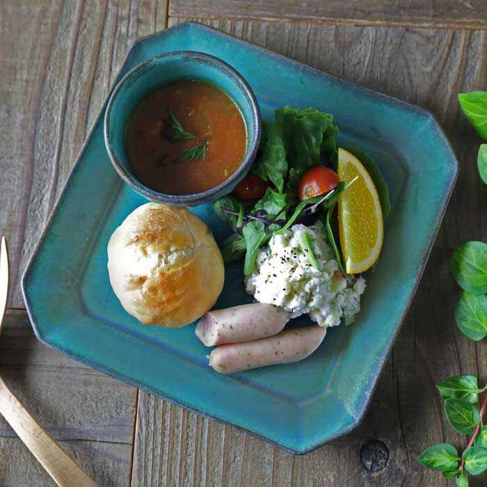 益子焼　角皿 益子焼｜道祖土和田窯 Official Website】mashiko 角皿 小