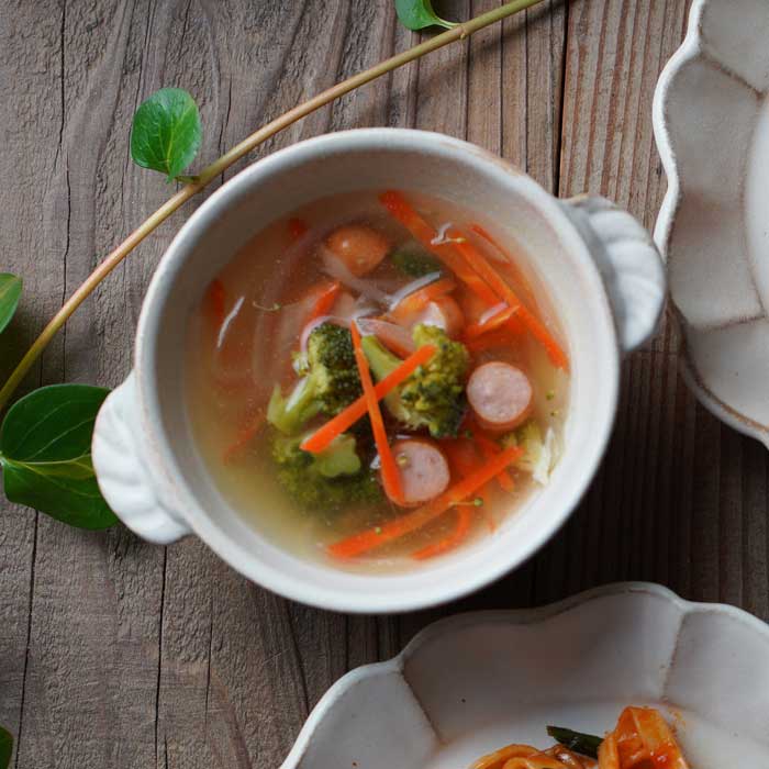 益子焼 こびとのスープボウル / kinari 益子焼 ミニボウル 白雪姫 童話