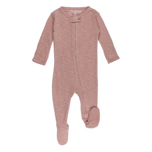 Pointelle 2-Way Zipper Footie