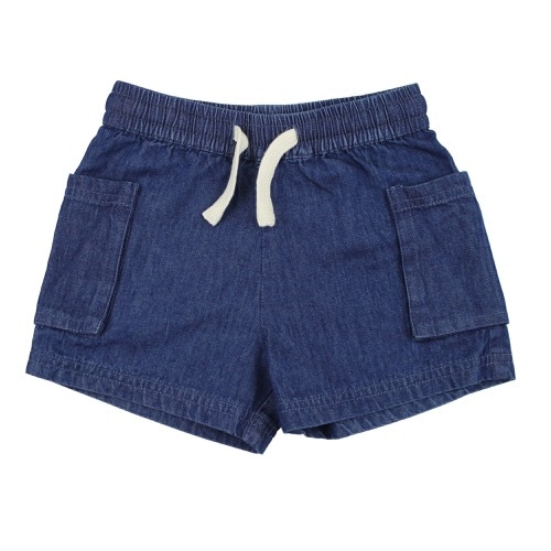 Kids Denim Cargo Short