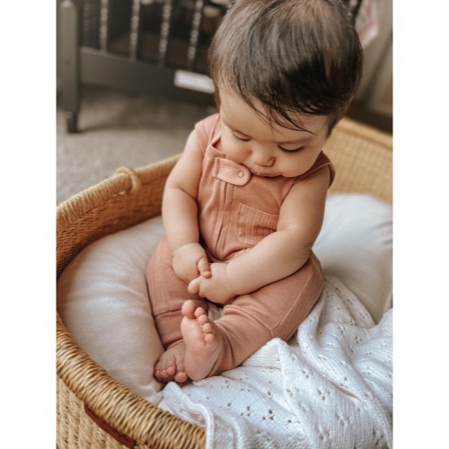 Ribbed Sleeveless Zip Romper【全5色】