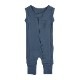 Ribbed Sleeveless Zip Romper【全5色】