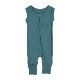 Ribbed Sleeveless Zip Romper【全5色】
