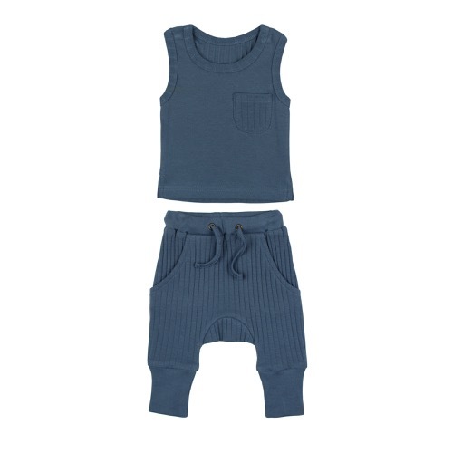 Ribbed tank&Jogger Set【全5色】