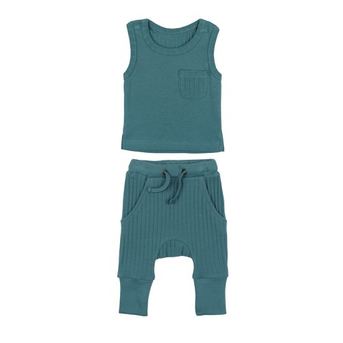 Ribbed tank&Jogger Set【全5色】