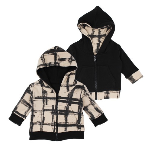 Kids Reversible Zipper Hoodie【全6色】