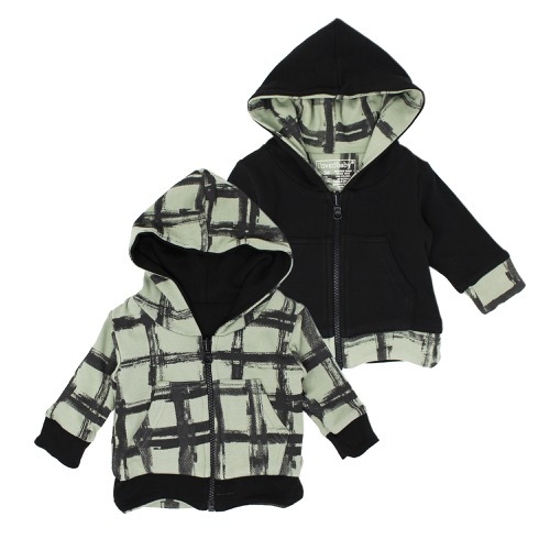 Kids Reversible Zipper Hoodie【全6色】