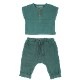 Kids Muslin Tee＆Pants Set【全4色】