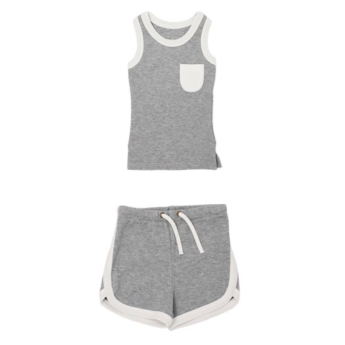 Heather Tank＆Shorts Set【全4色】