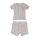 Pointelle Henley Tee＆Shorts Set【全5色】